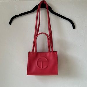 TELFAR mini shoulder bag | coral pink